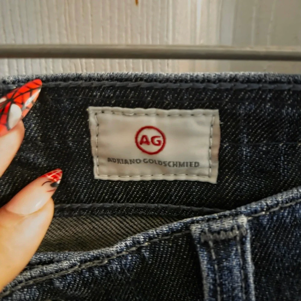 AG Adriano Goldschmied The Nikki Relaxed Skinny Jeans Dark Wash Blue Size 28R